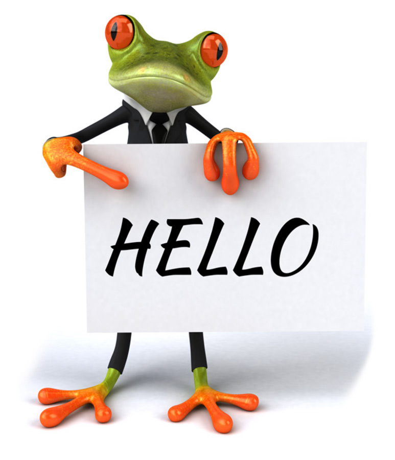 Frog-sign-hello Hello from Blackstone Moss - contact us